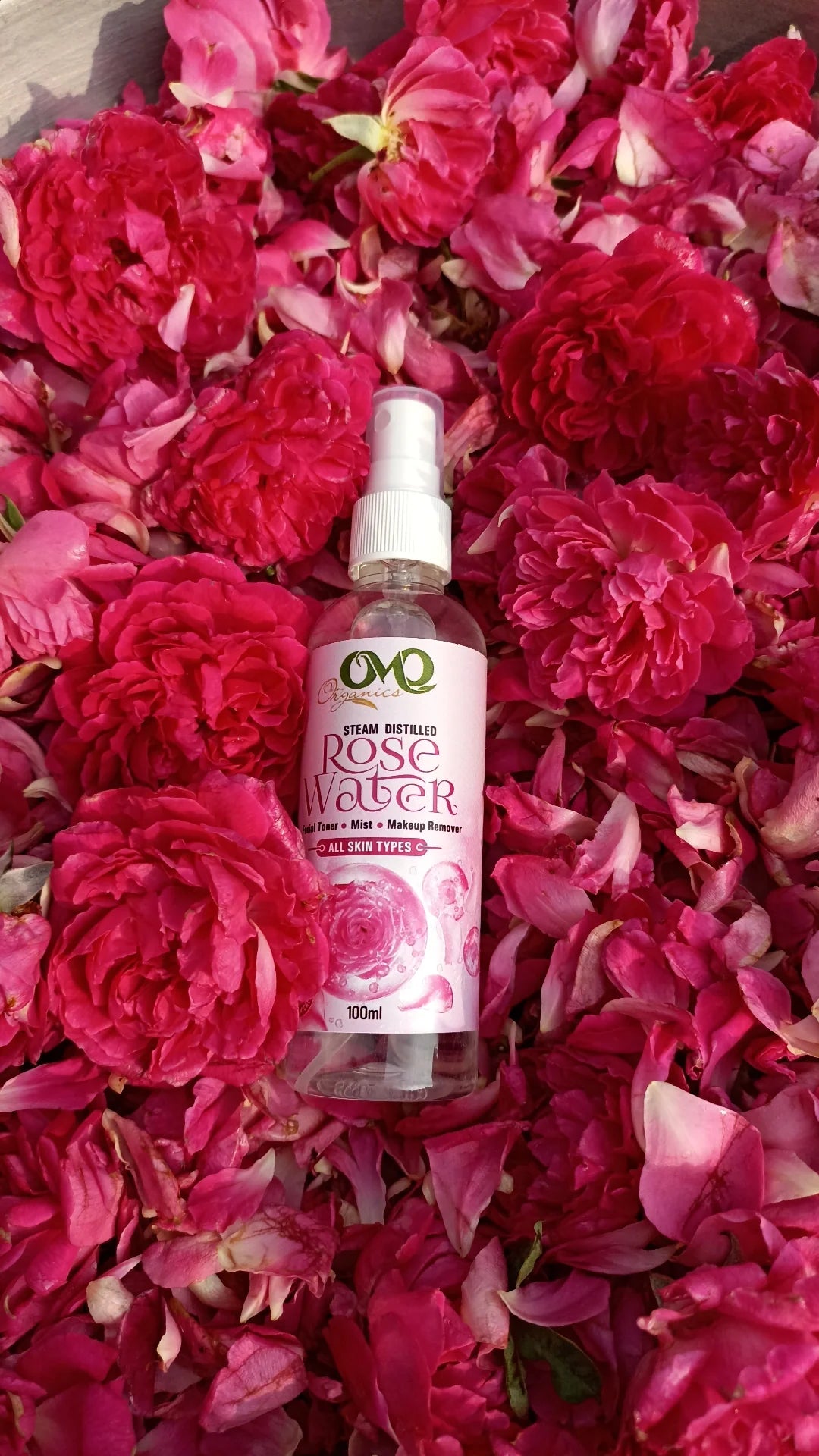 rosewater background with roses