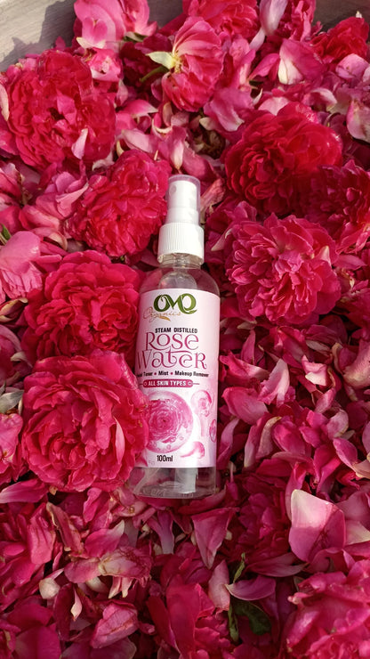 rosewater background with roses